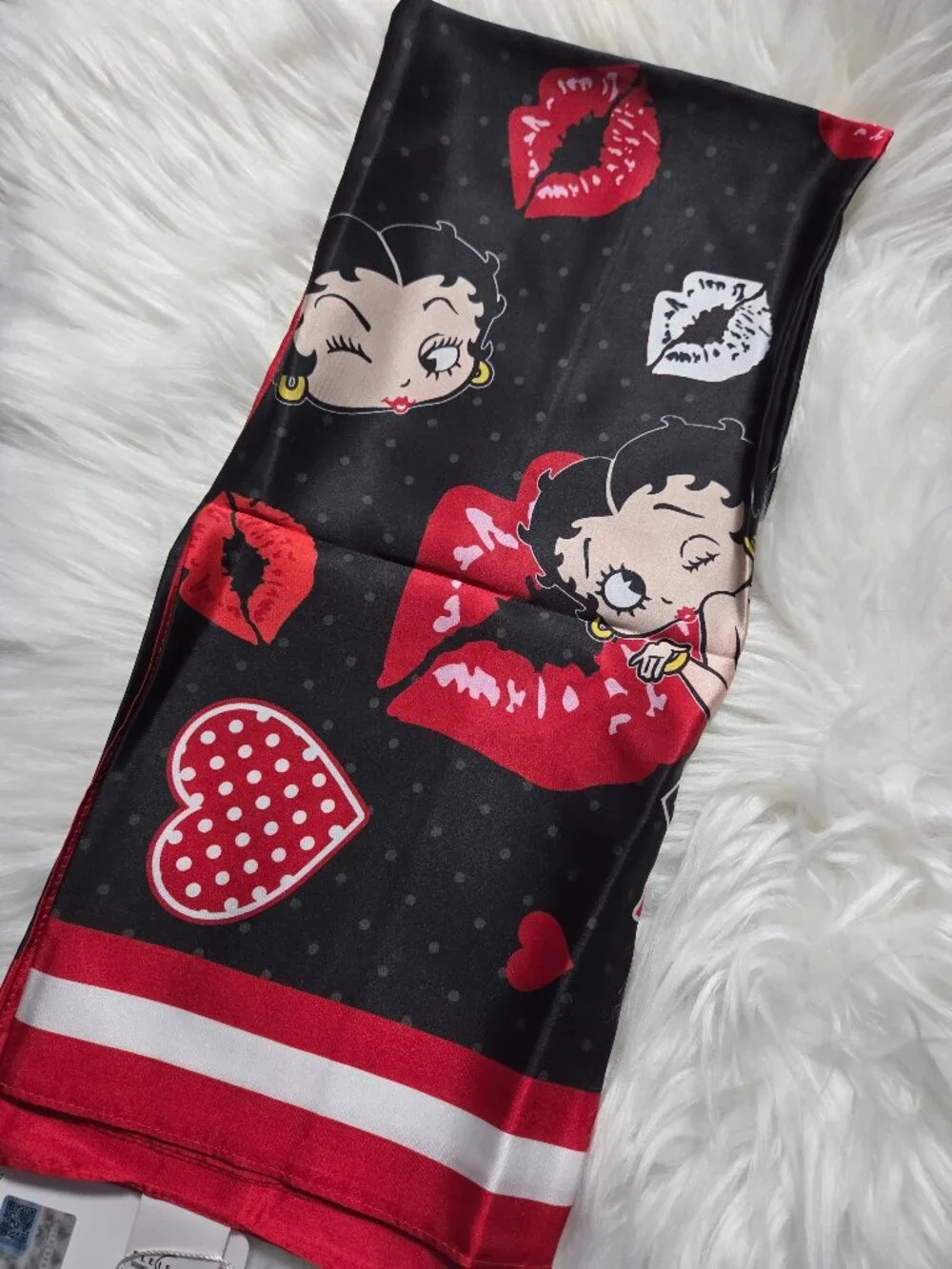 Betty Boop Silky Feel Square Scarf